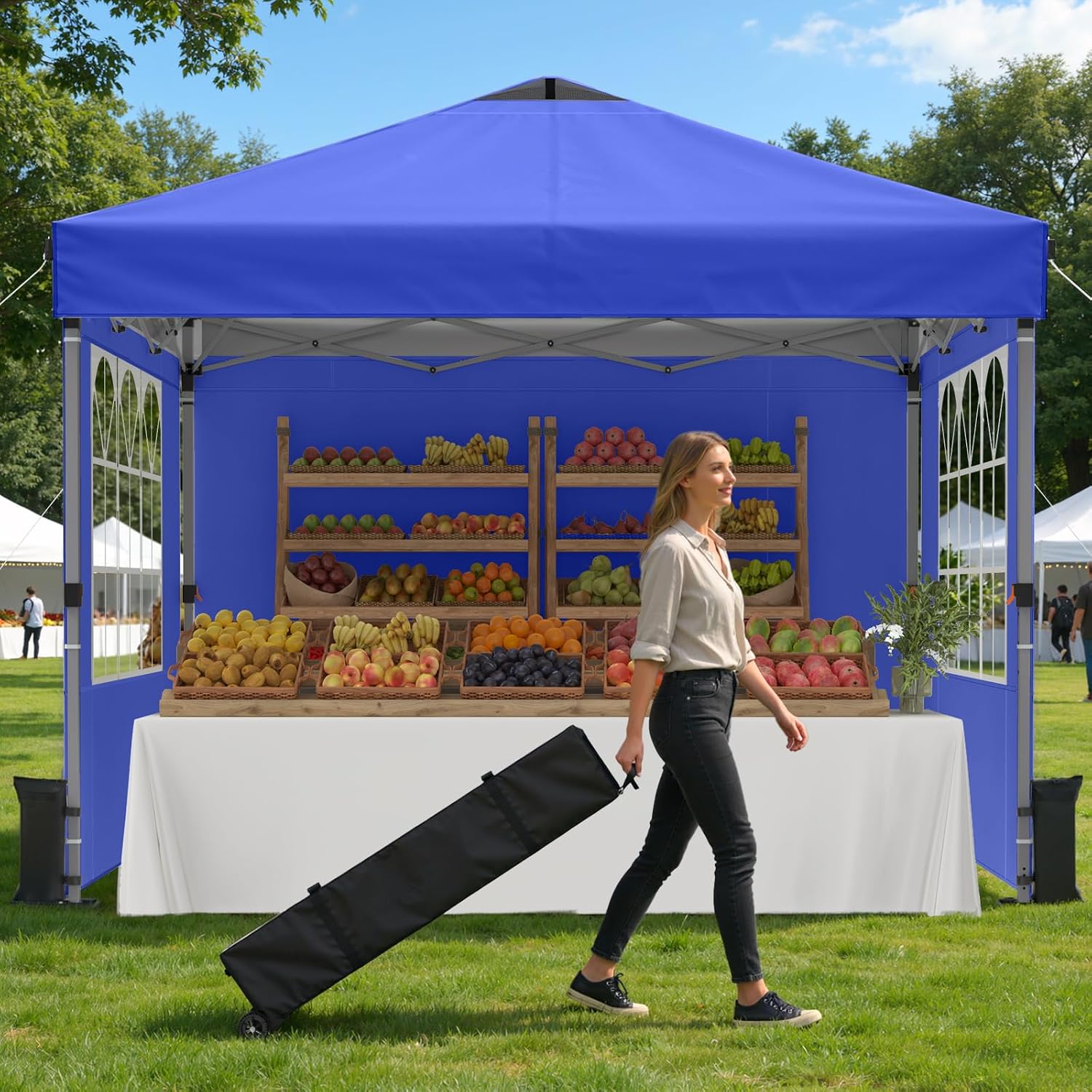 Gazebo Pop Up - 10x10ft Pop Up Canopy Tent with