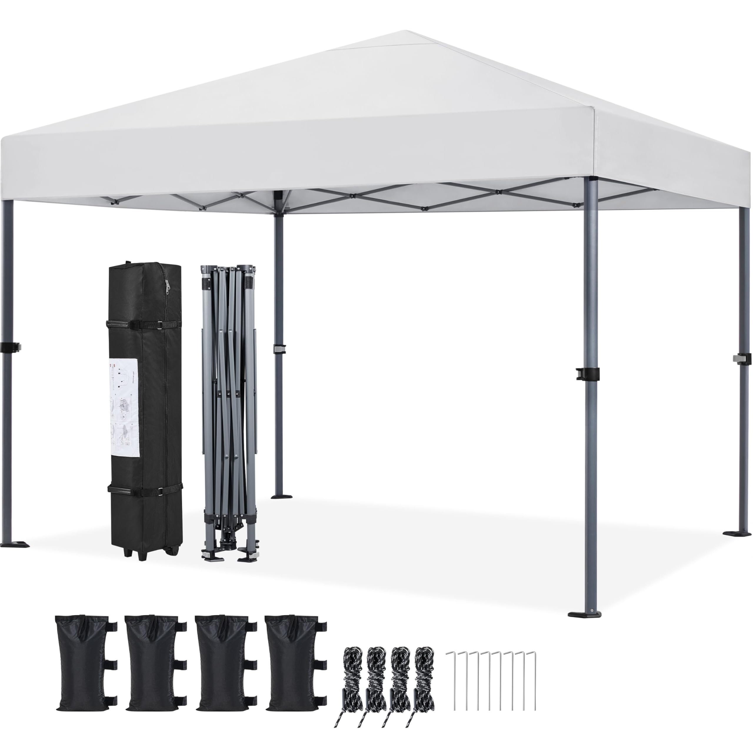Gazebo Pop Up - 10x10 Pop Up Canopy Tent 1-Button