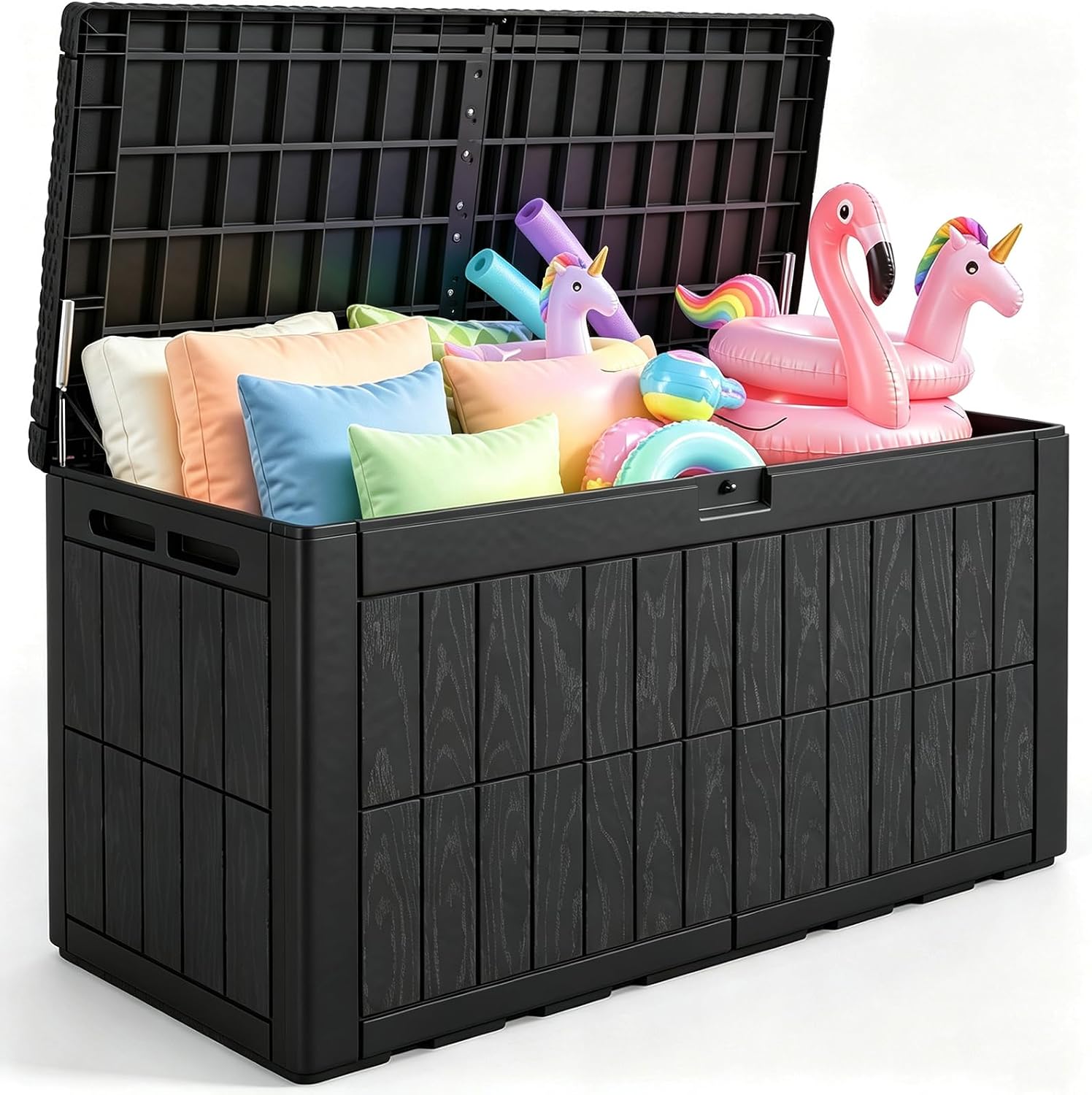 Outdoor Furniture Black - 120 Gallon Large Outdoor Storage Box