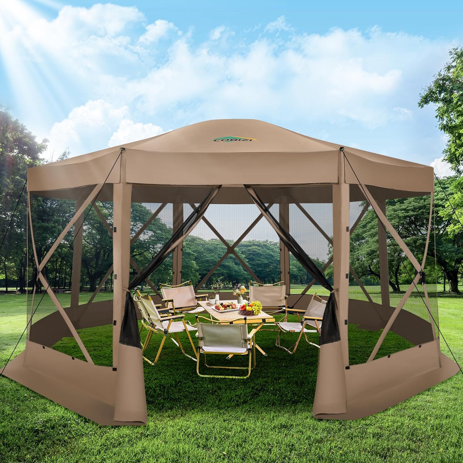 Gazebo Pop Up - 15x15 Pop Up Screen Tent Gazebo