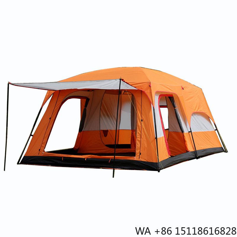 Outdoor Furniture Modern - Outdoor Camping Tent with Two Bedrooms