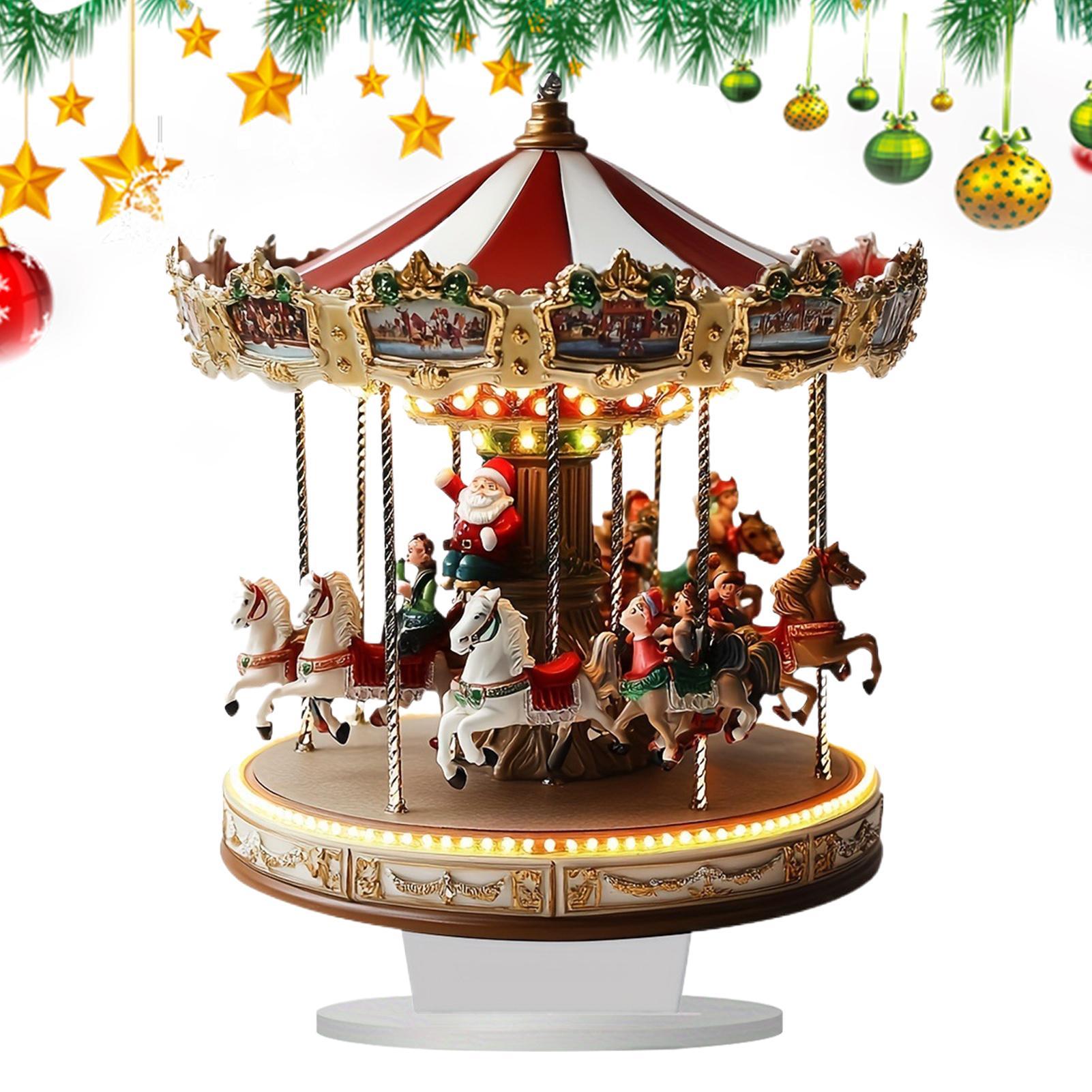 Outdoor Furniture Vintage - Christmas Table Decor Carousel Shape 2D