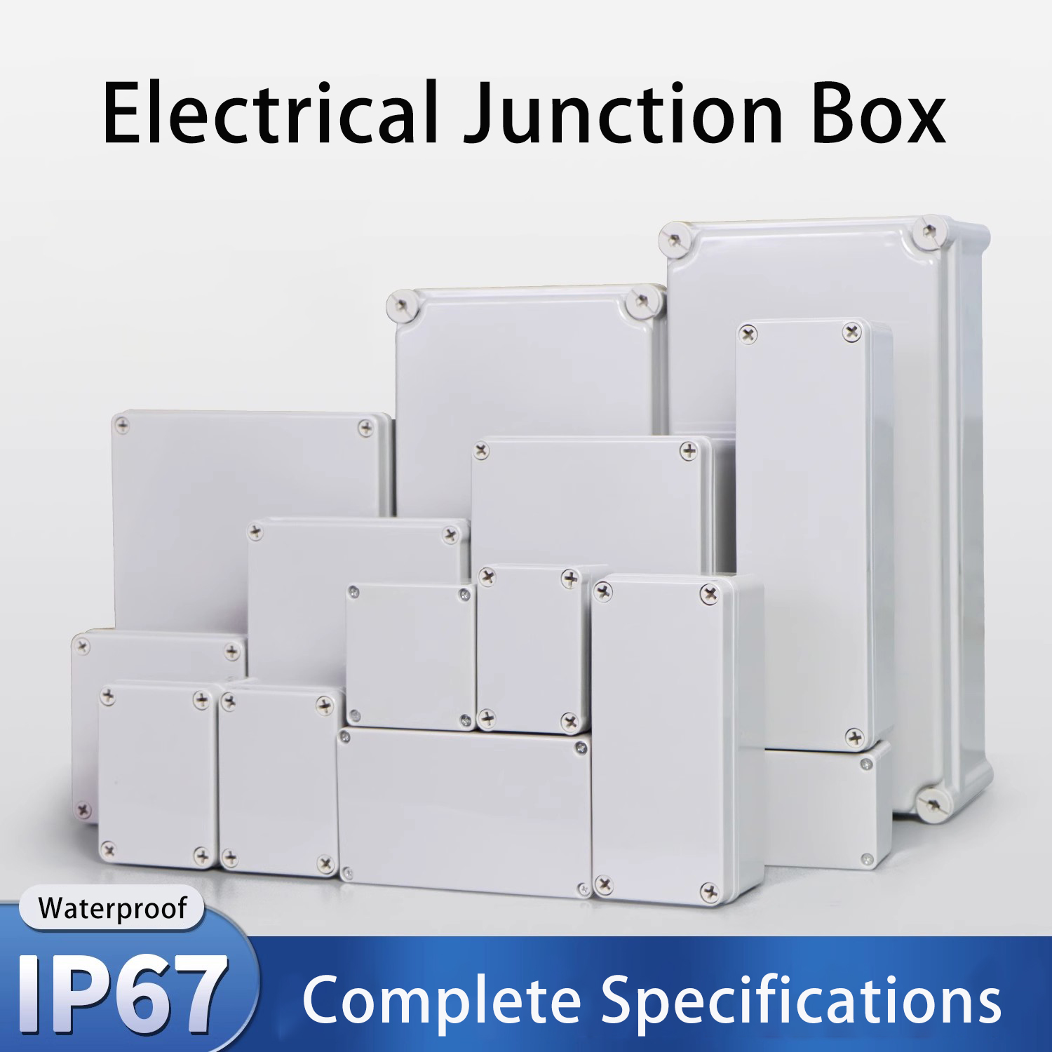 Outdoor Furniture Outlet - IP67 Gray/Transparent Cover Outdoor Waterproof Junction