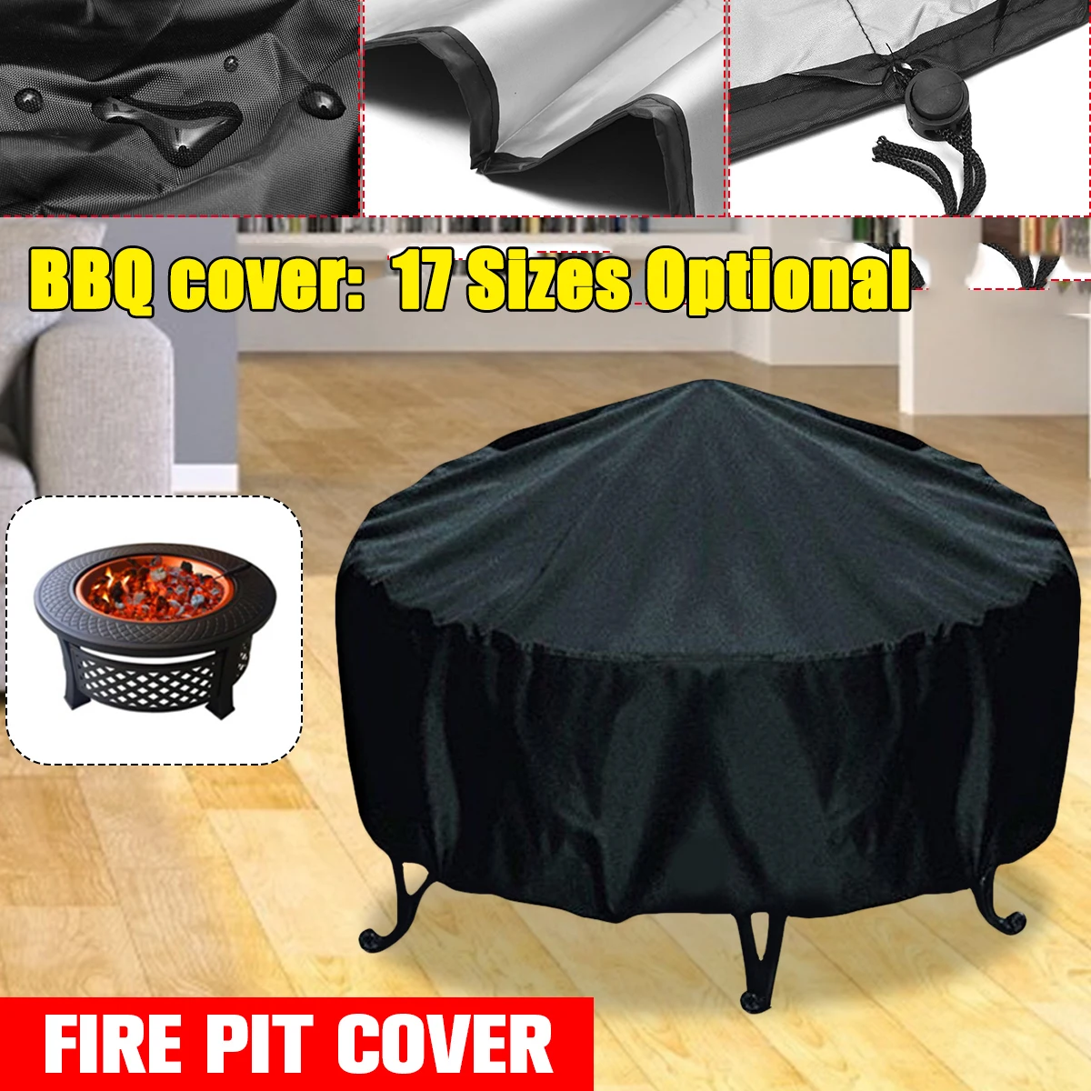 Outdoor Furniture Black - Chống Thấm Nước Trượt Patin Hố
