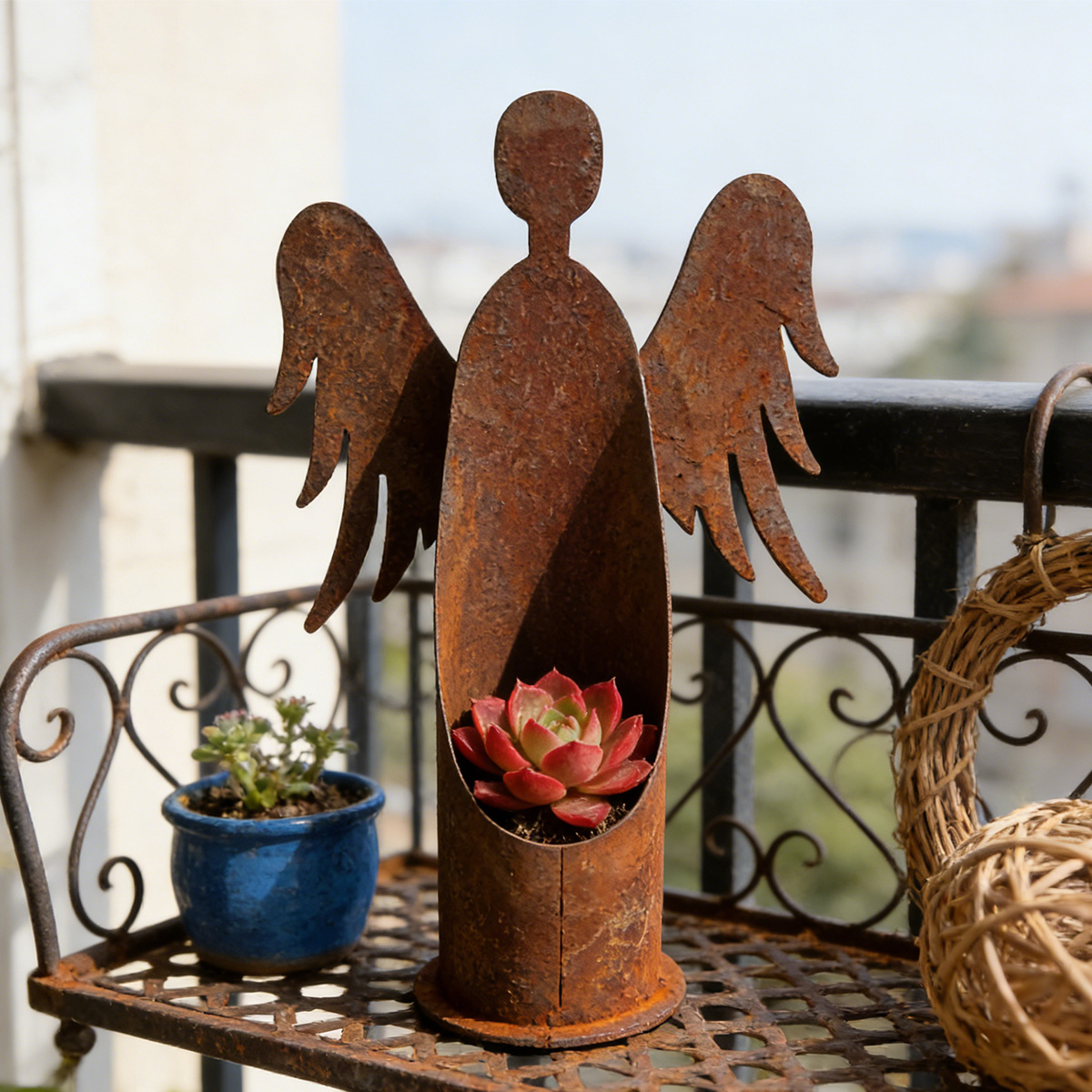 1Pc Iron Garden Sculpture, Vin - đánh giá và giá Outdoor Furniture Vintage