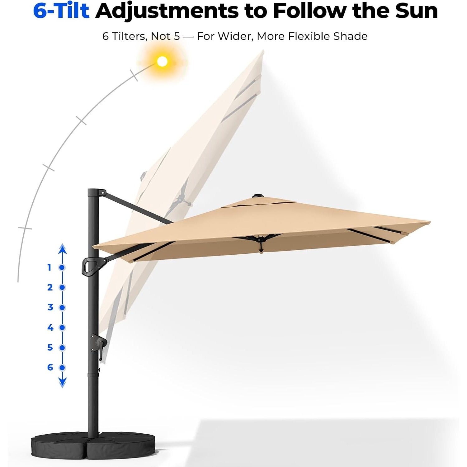 10x10 FT Cantilever Patio Umbr - đánh giá và giá Outdoor Furniture With Umbrella