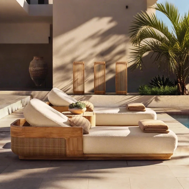 Sun Beach Lounge Chair & Daybe - đánh giá và giá Outdoor Furniture Lounge Set