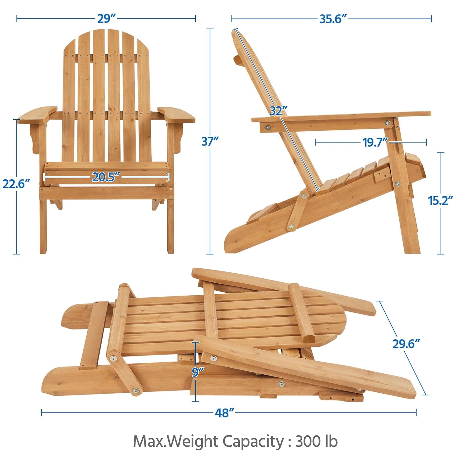 Folding Adirondack Chair Set o - đánh giá và giá Outdoor Furniture Lounge Set