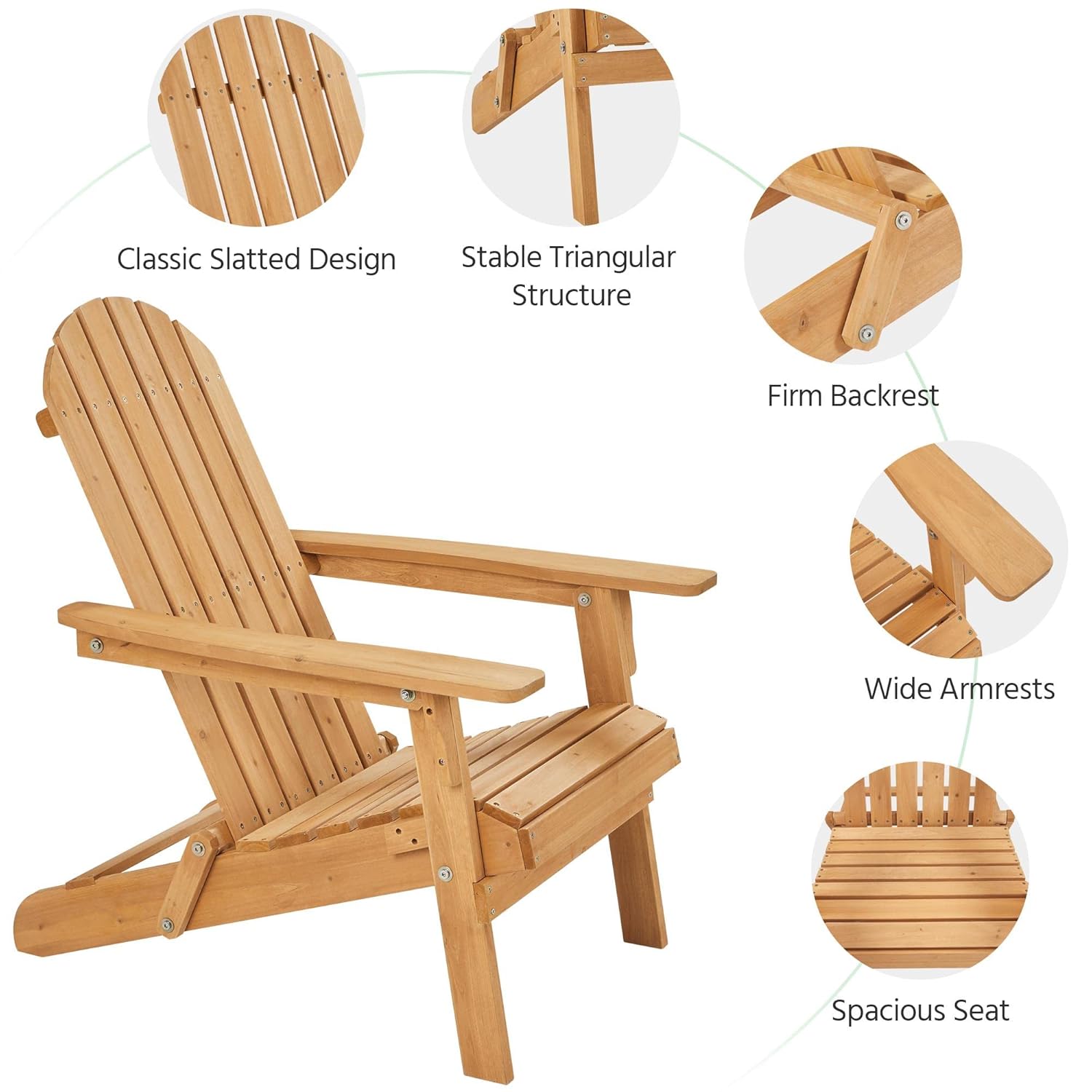 Folding Adirondack Chair Set o - đánh giá và giá Outdoor Furniture Lounge Set