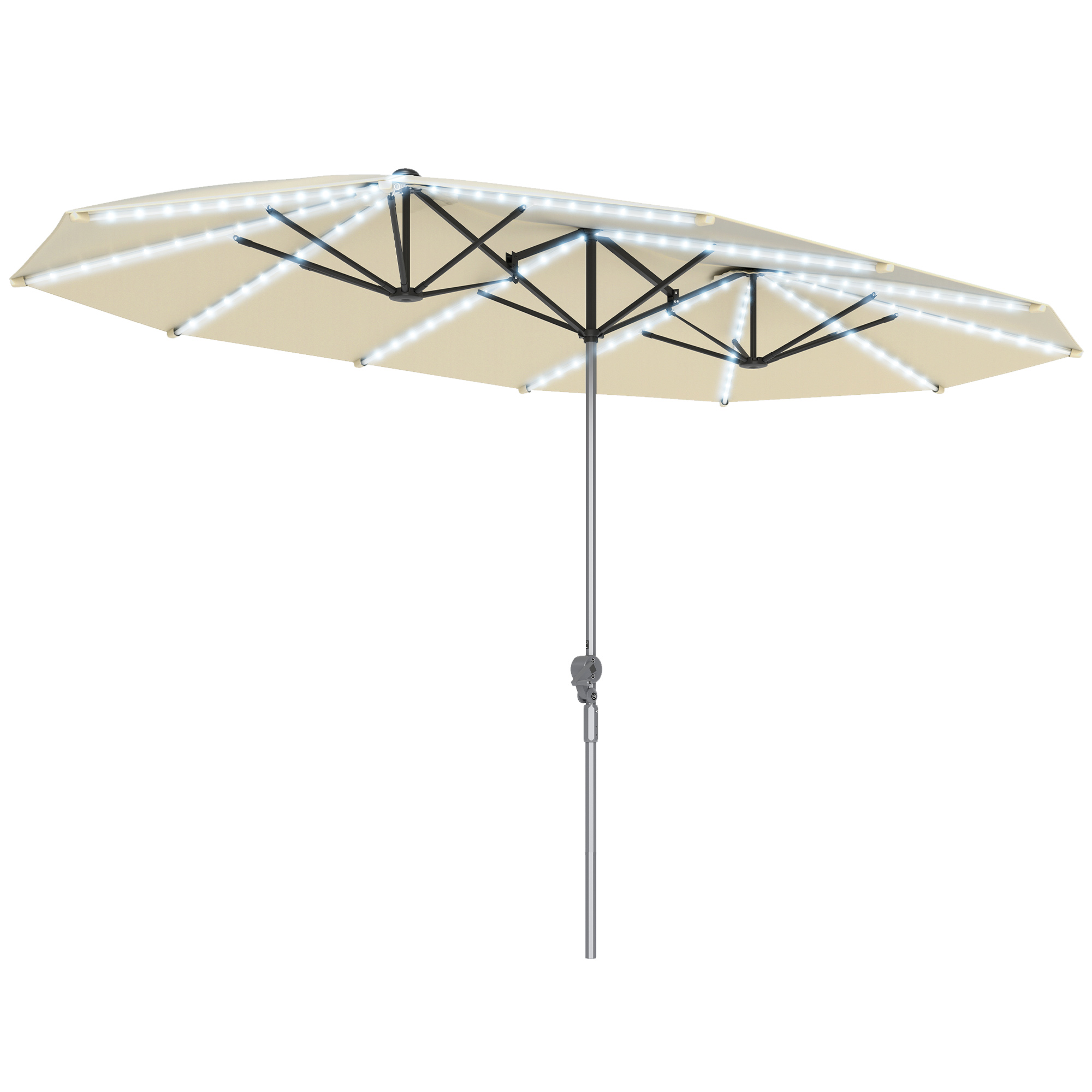 15ft Patio Umbrella Solar Ligh - đánh giá và giá Outdoor Furniture With Umbrella