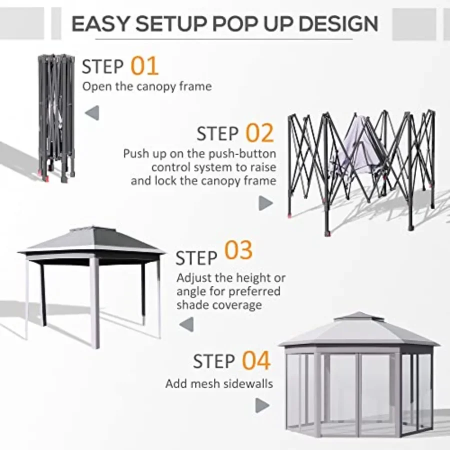 11' x 13' Pop Up Gazebo  Tent  - đánh giá và giá Gazebo Pop Up