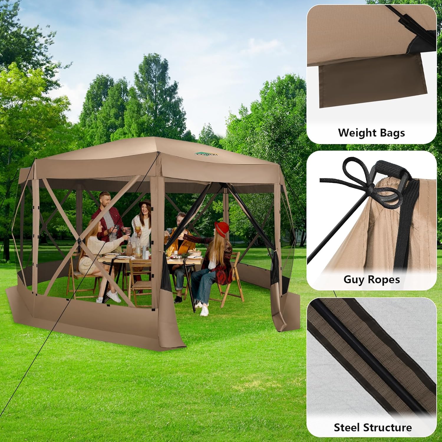 15x15 Pop Up Screen Tent Gazeb - đánh giá và giá Gazebo Pop Up