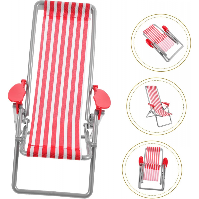 Mini Red Striped Folding Beach - đánh giá và giá Outdoor Furniture Material