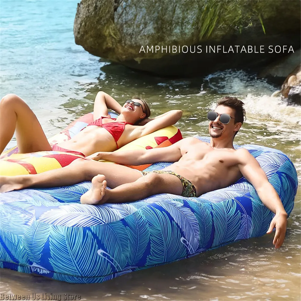 Luxury Inflatable Sofa Bed - E - đánh giá và giá Outdoor Furniture Lounge Set