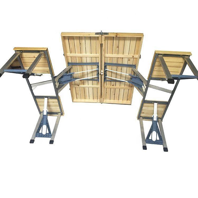 Modern Outdoor Solid Wood Alum - đánh giá và giá Folding Picnic Table
