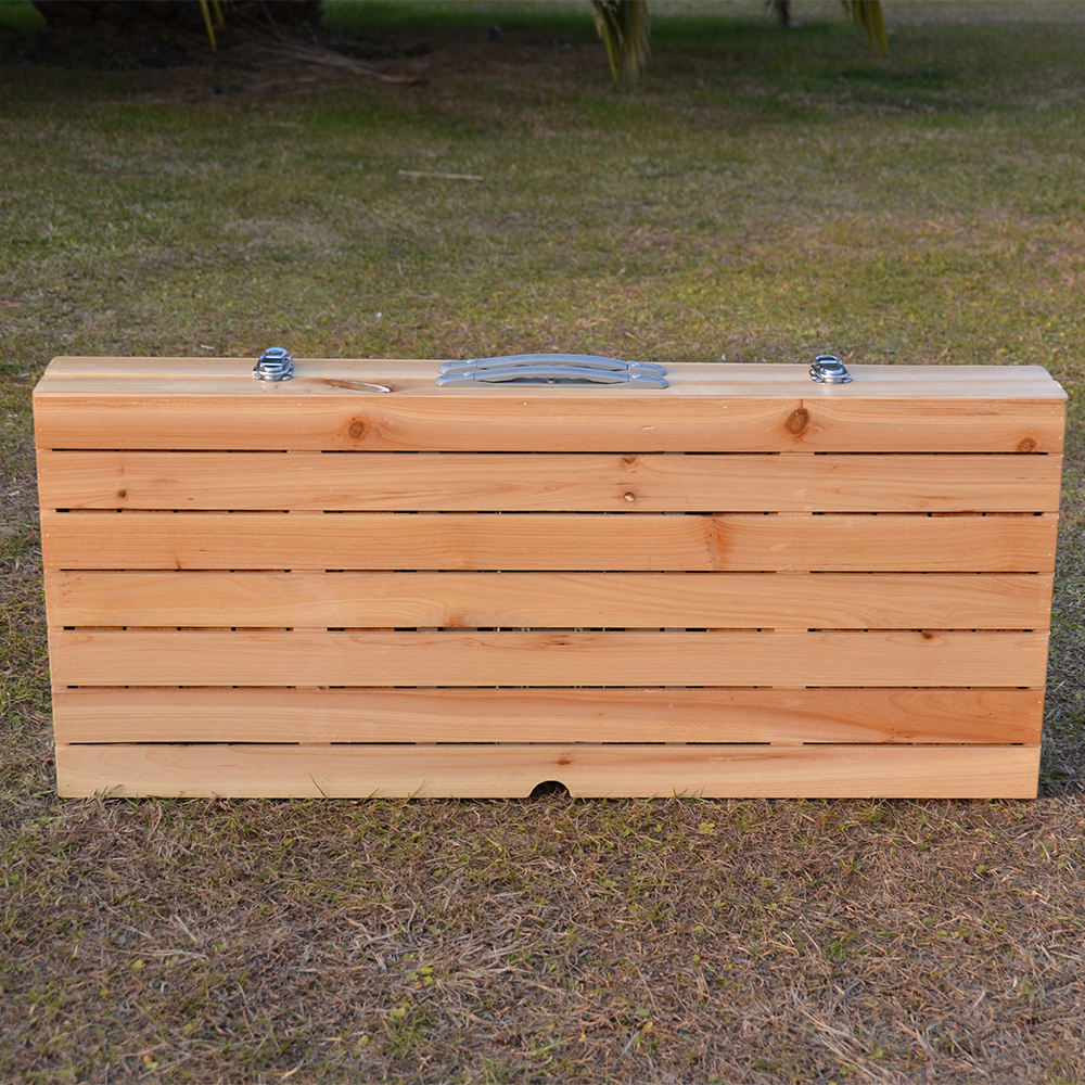 Modern Outdoor Solid Wood Alum - đánh giá và giá Folding Picnic Table