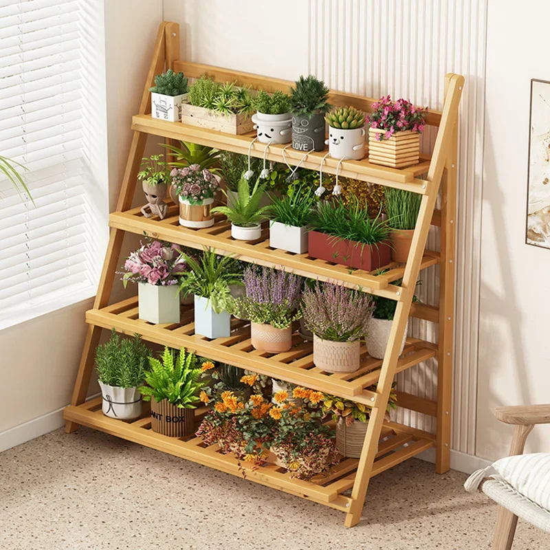 Solid Wood Flower Shelf Plant  - đánh giá và giá Outdoor Furniture Designer