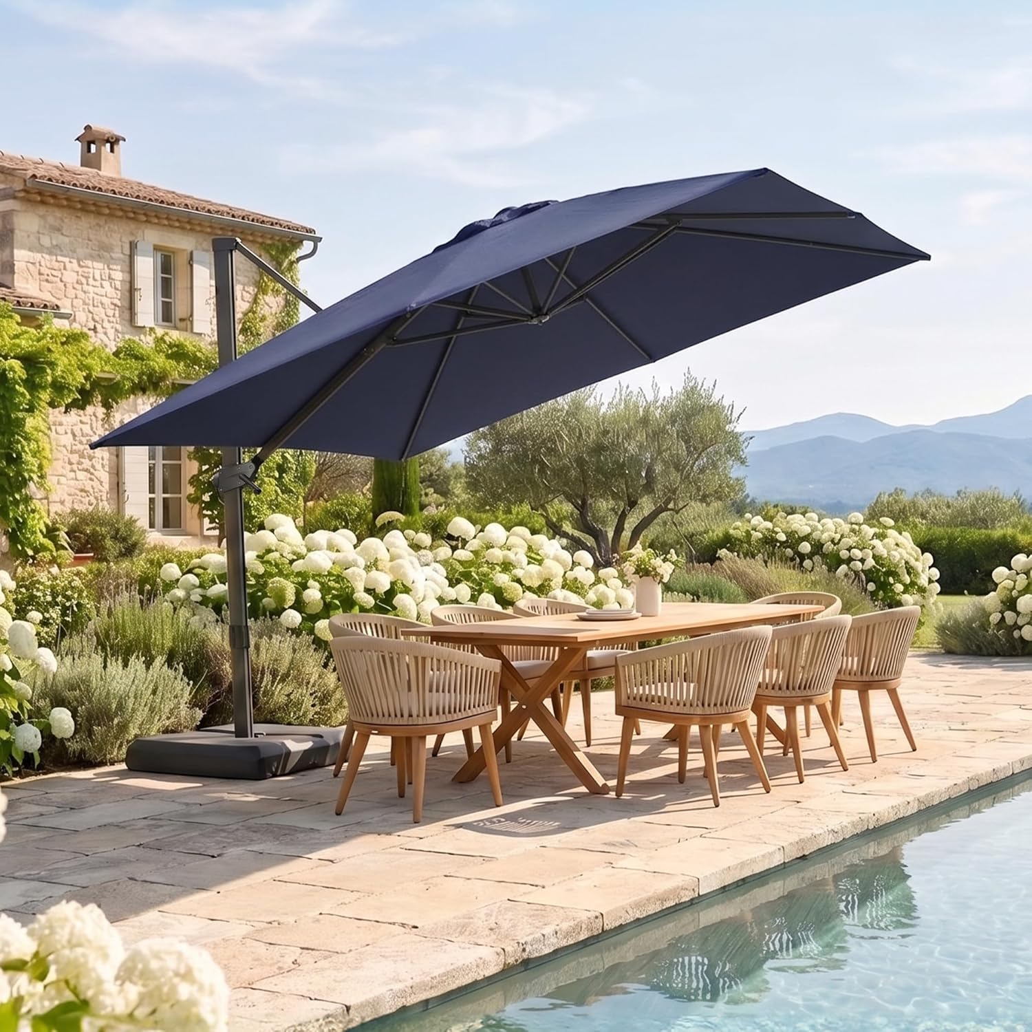 10x10ft Patio Offset Cantileve - đánh giá và giá Outdoor Furniture With Umbrella