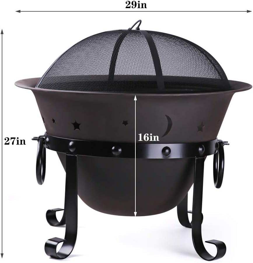 Cast Iron Fire Pits,29inch,Rou - đánh giá và giá Fire Pit Bowl