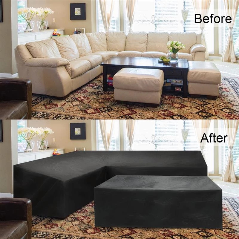 L Shaped Outdoor Furniture Cov - đánh giá và giá Outdoor Furniture Black