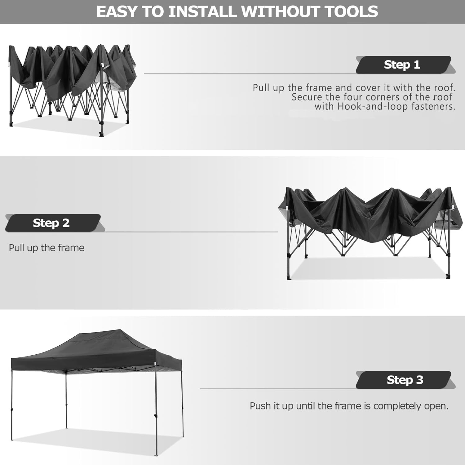 10x15FT Pop Up Canopy Tent wit - đánh giá và giá Gazebo Pop Up