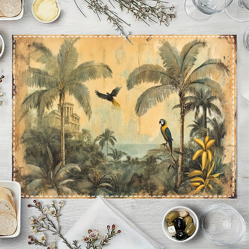 VIKAMA Tropical-Style Placemat - đánh giá và giá Outdoor Furniture Vintage