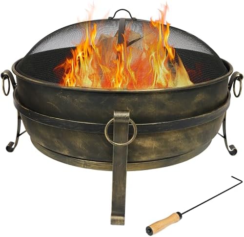 34-Inch Steel Large Fire Pit f - đánh giá và giá Fire Pit Bowl