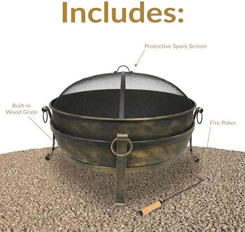 34-Inch Steel Large Fire Pit f - đánh giá và giá Fire Pit Bowl