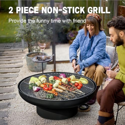 32in Fire Pit Table with Lid,H - đánh giá và giá Fire Pit Bowl