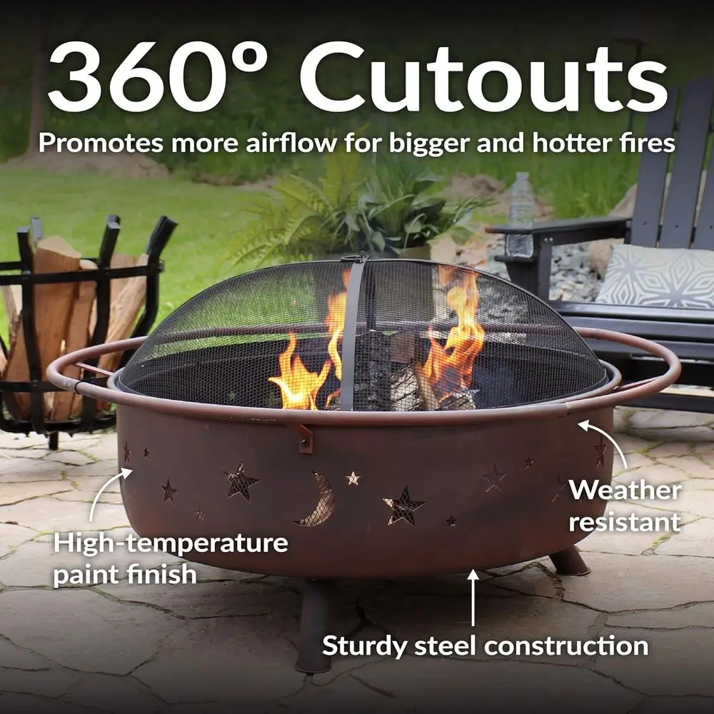 42-Inch Outdoor Wood-Burning F - đánh giá và giá Fire Pit Bowl