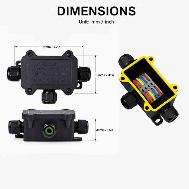 IP68 Waterproof Junction Box 2 - đánh giá và giá Outdoor Furniture Outlet