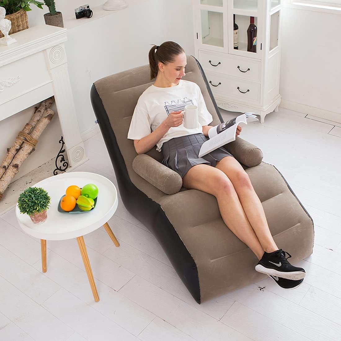 Folding Lazy Sofa,Inflatable L - đánh giá và giá Outdoor Furniture Lounge Set
