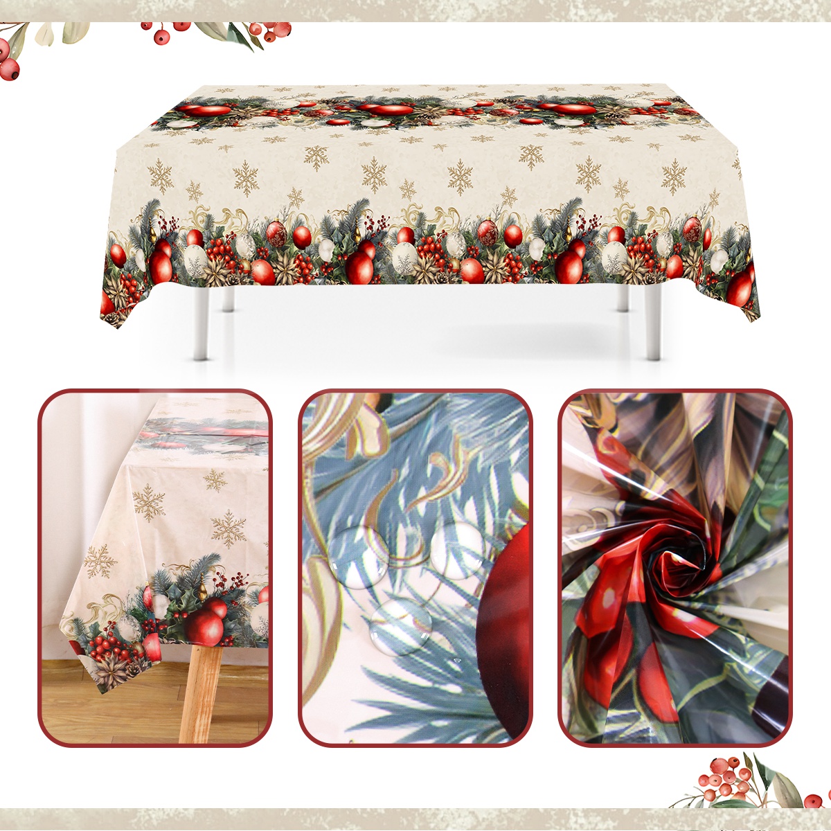 Floral Merry Christmas Table C - đánh giá và giá Outdoor Furniture Vintage