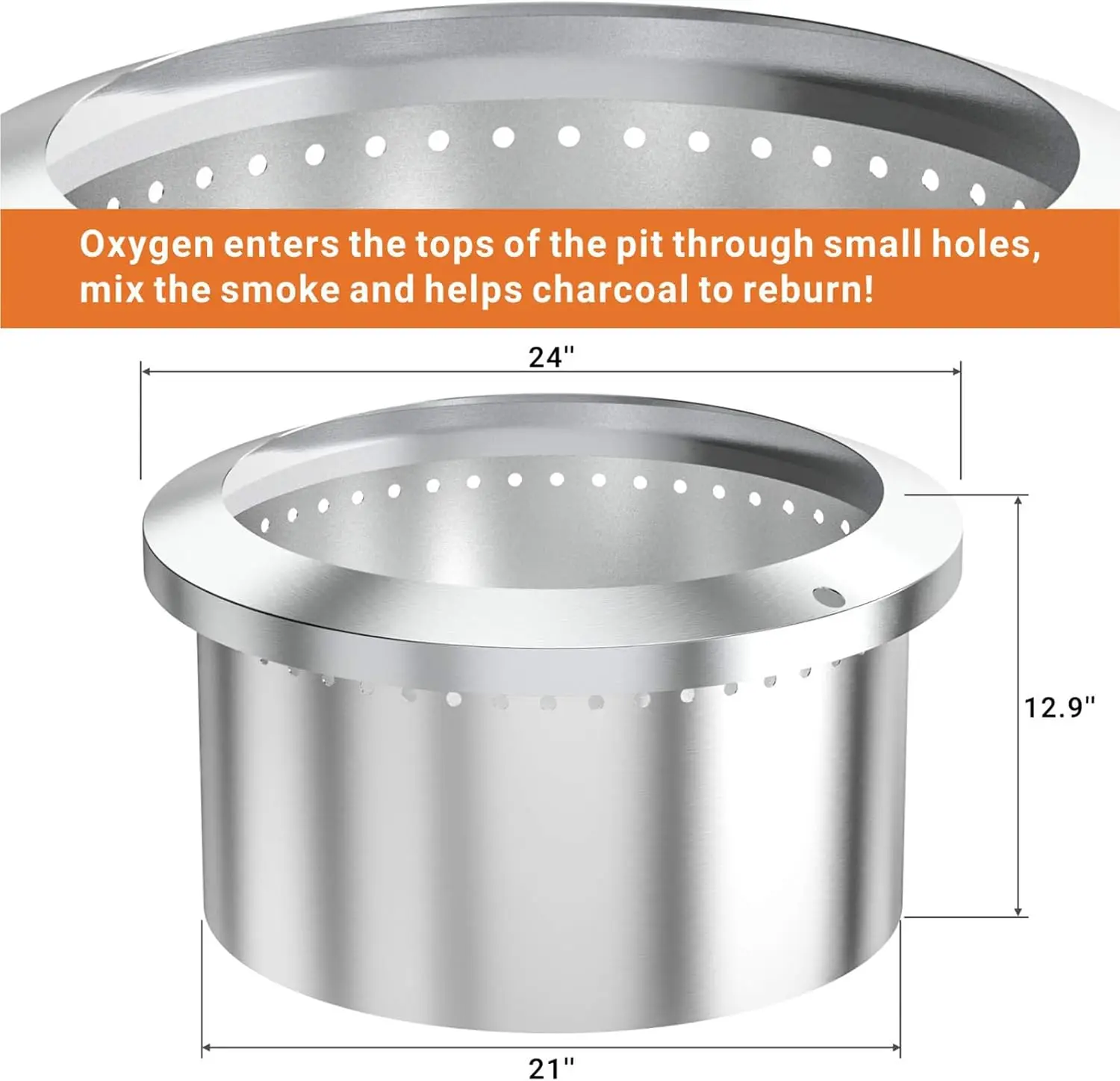 24 Inch Outdoor Smokeless Fire - đánh giá và giá Fire Pit Bowl