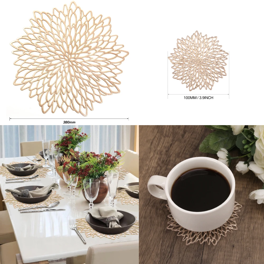 Set of 4 Metallic Placemats Se - đánh giá và giá Outdoor Furniture Designer
