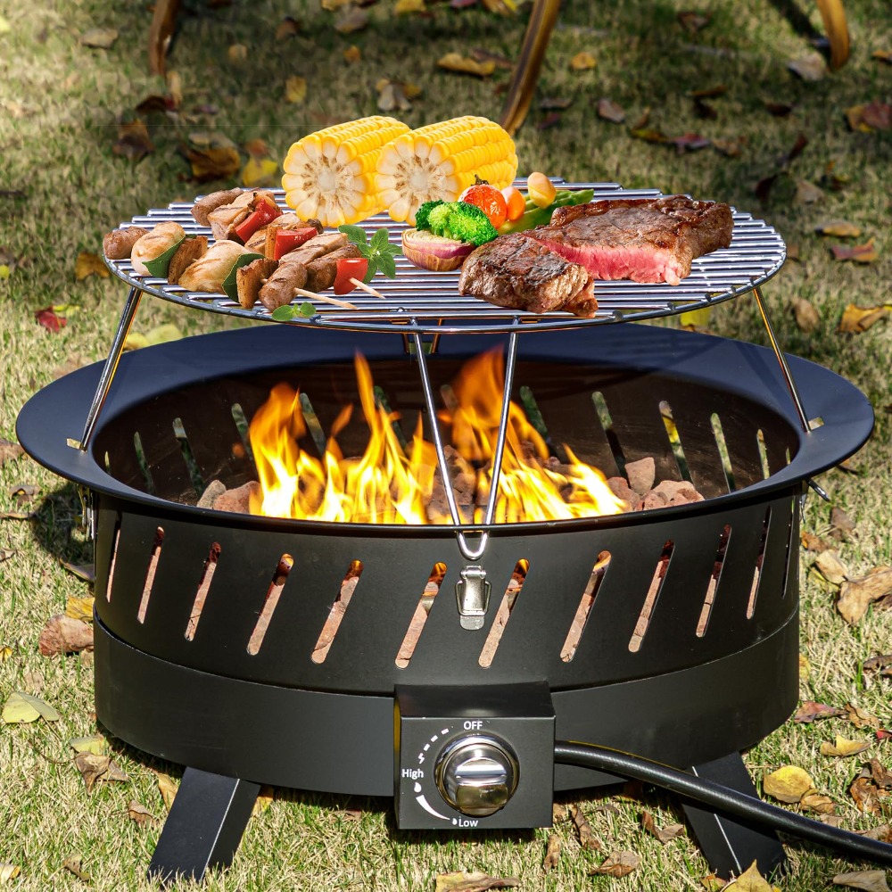 24 inch Portable Propane Fire  - đánh giá và giá Fire Pit Bowl