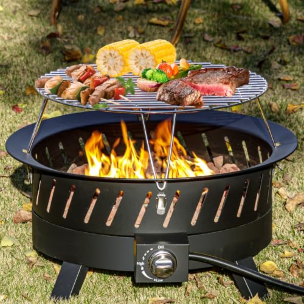 24 inch Portable Propane Fire  - đánh giá và giá Fire Pit Bowl