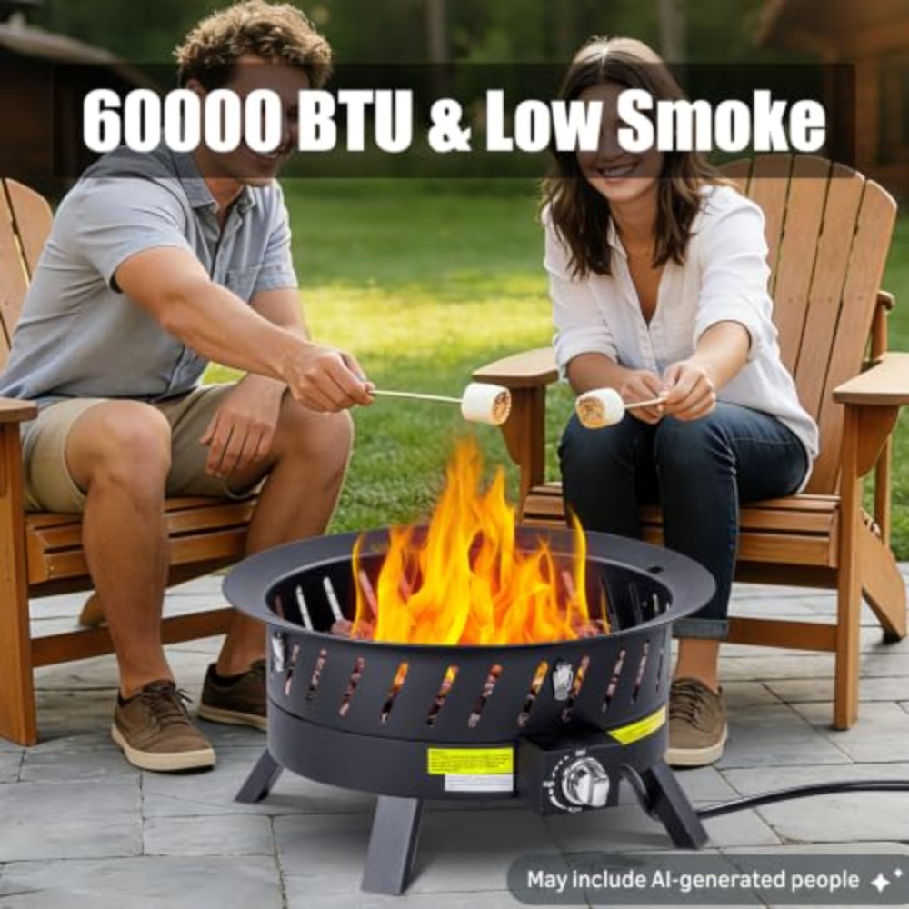 24 inch Portable Propane Fire  - đánh giá và giá Fire Pit Bowl